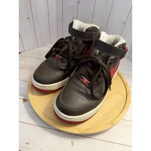 2006 Nike Air Force 1 MID XXV Brown & Red Players 314195-261 Size: 6.5 Y 8 Woman thumbnail 3