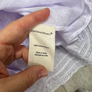 Love Shack Fancy Natasha Heritage mini ruffle dress‎ purple size large pastel thumbnail 11