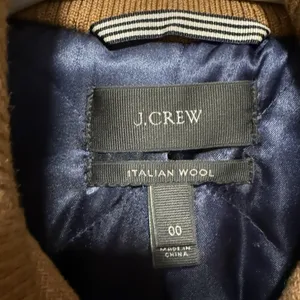 J. Crew Lodge Full-ZIp Coat in Camel Italian‎ Stadium-cloth Wool Size 00 thumbnail 5