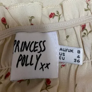Princess Polly Cream Floral Sleeveless Cami Camisole Smocked Mini A-line Dress 4 thumbnail 3