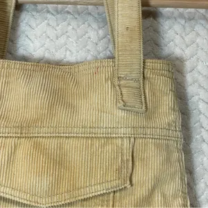 Vintage Y2K Aeropostale Tan‎ Corduroy Small Shoulder Tote Bag thumbnail 2