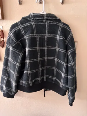 Universal Thread checkered coat thumbnail 2