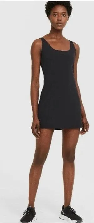 Nike Bliss Luxe 2-in-1 Training Dress Women's Medium Black DA1055-010 thumbnail 1