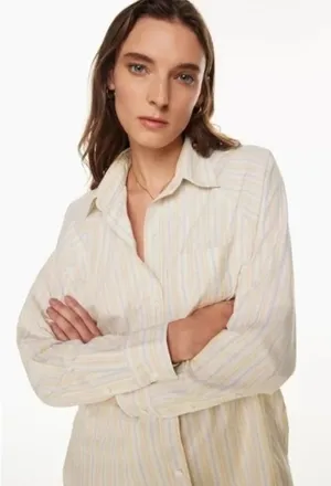 Wilfred x Aritzia Boyfriend Poplin Button Down Shirt XS NEW thumbnail 1