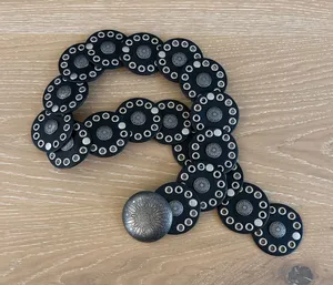 No Brand Belt Boho Western Style One Size Black Silver thumbnail 1