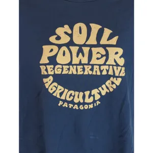 Patagonia Navy Road To‎ Regenerative Ringer Tee Womens XS Regular Fit Organic thumbnail 3