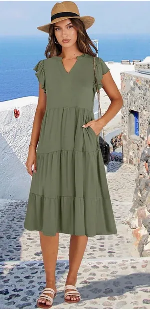 Olive Tiered V thumbnail 1