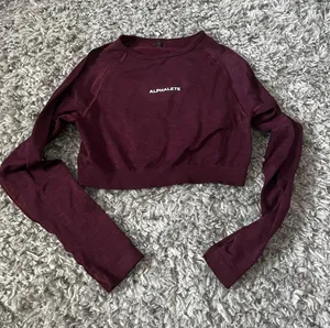 Alphalete Amplify Brown Cropped Long Sleeve Size Small thumbnail 1