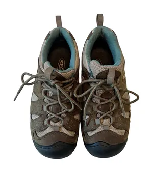 KEEN Voyageur Womens 7 Brown Leather Mesh Low Top Hiking Shoes 1005293-SHDP‎ thumbnail 1