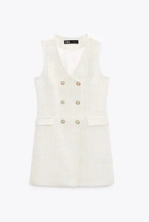 Zara Tweed Vest Mini Dress thumbnail 2