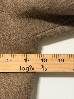MANGO Double Layer Wool Blend Coat Size XS Brown Tan thumbnail 9