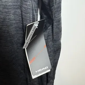 Head Women's Dry Motion Performance Long Sleeve Zip Hoodie Gray Space Dye Size L thumbnail 2