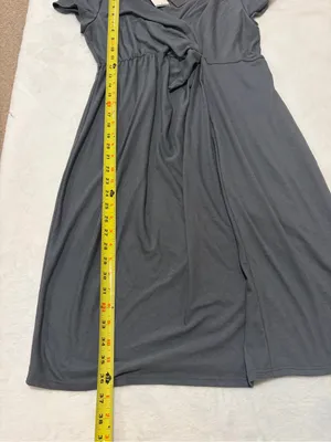 NWT Oh Baby by Motherhood Charcoal Grey Maternity Dress - Large thumbnail 3