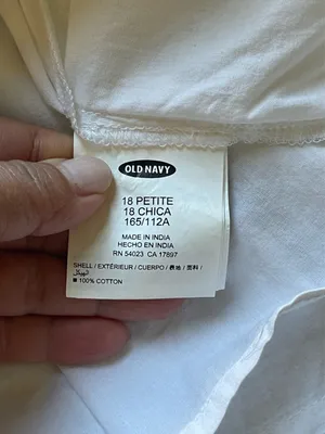 (NWT) Old Navy Strapless Eyelet Cotton White Dress Size 18P thumbnail 5