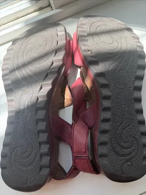 Dansko Red Leather Adjustable Strap Sandals thumbnail 5