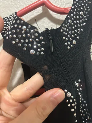 Unbranded Sheer Rhinestone Mesh Halter Mini Dress Festival Y2K Clubwear thumbnail 6