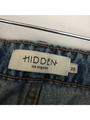 Hidden Los Angeles Womens Blue The Tracey Cropped Straight-Leg Jeans Size 25 thumbnail 3