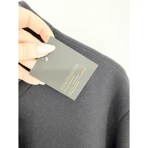 NWT ZARA ZW‎ Collection Black Wool Blend Coat Women's M Quiet Luxury thumbnail 8