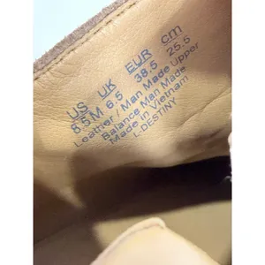 Franco Sarto Taupe Suede Ankle Booties Block Heel Modern Classic‎ Size 8.5 thumbnail 8