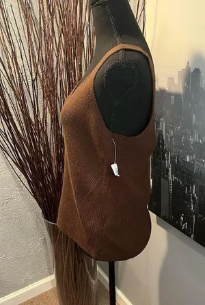 Old Navy BROWN KNIT TANK TOP thumbnail 2