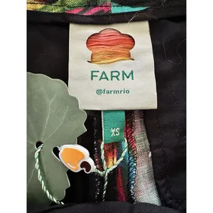 FARM RIO Preta Tropical Banana Floral Linen High-Waisted Shorts Size XS NWT thumbnail 7
