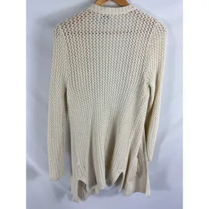 Lucky Brand off White Longline Knit Cardigan Size Small thumbnail 4
