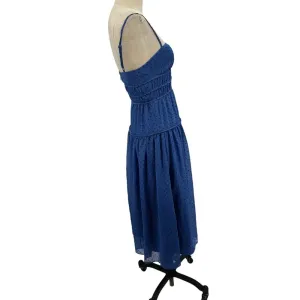 La Maison Talulah Sorrento Midi‎ Dress Azure Blue Polka Dot Size Small thumbnail 7