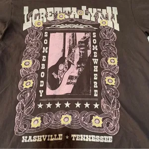 Daydreamer xs Loretta Lynn short sleeve brown shirt thumbnail 8