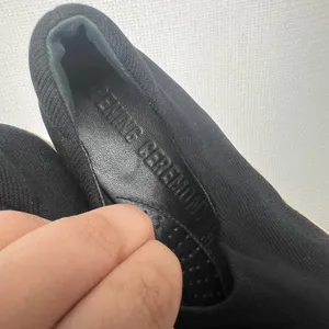 Opening Ceremony Black Ribbed Knit Platform Slip On Sneakers Women Size 37 thumbnail 7