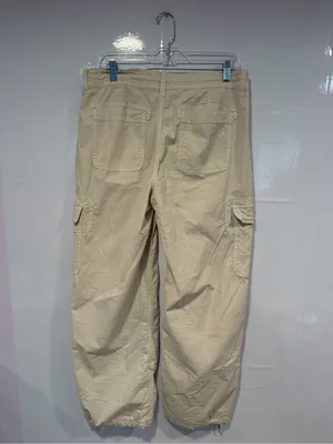 American Eagle Convertible Beige Cargo Jogger Pants with Drawstring‎ Waist thumbnail 5