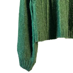 Urban Outfitters Green Martha Slouchy Knit‎ Pullover Crew Neck Sweater Small thumbnail 7