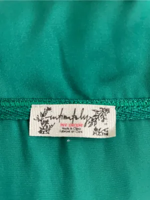 Free People Like Honey Pajamas PJ Top & Shorts Set in Silky Golf Green Sz S 🧡🎀 thumbnail 6