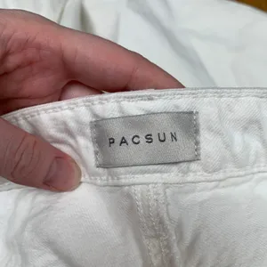 PacSun Low Rise Baggy White Distressed Wide Leg Jeans Womens Size 31 860SP241973 thumbnail 6