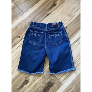 Brittania Vintage 1970s High Waist Women’s Blue Shorts- Bermuda Made in USA thumbnail 2