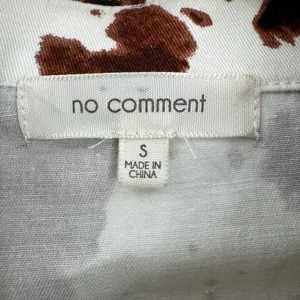 No Comment Cow Print Vest Women S Brown White Zip Front Western Cowgirl Y2K thumbnail 5