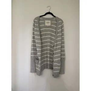 Abercrombie & Fitch Striped Cardigan Sweater V Neck Vintage Y2K SZ XS thumbnail 2