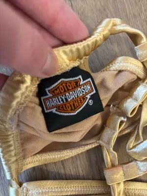 Harley Davidson Vintage Gold Bikini Top thumbnail 2