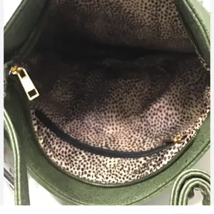 Malibu Skye Olive Green Vegan Leather Crossbody Bag thumbnail 5
