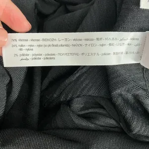 Zara‎ Pants Textured Weave with Contrasting Hem Ribbed Black Mauve Size Medium thumbnail 12