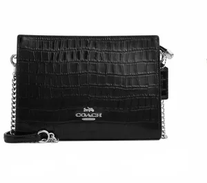 Coach Slim Crossbody Bag NWT Silver/Black CAT22 thumbnail 1