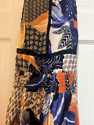 Boutique Auburn Gameday Jaase Orange and Blue Dress thumbnail 6