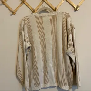 Paris Sport Club Vintage Striped Sweater size Medium thumbnail 5