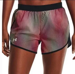 Under Armour heatgear striped shorts size M womens thumbnail 1