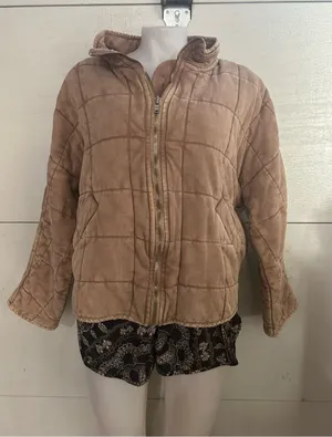 Free People Dolman Quilted Knit Jacket thumbnail 1