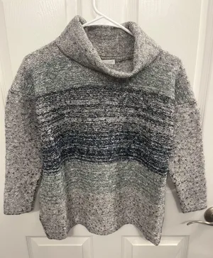J. Jill Size Medium Cowl Neck 3/4 Sleeve Sweater thumbnail 1