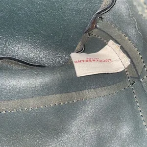 Lucky Brand Pebbled Leather‎ Tote Shoulder Bag Gray Unlined 14x12x6" thumbnail 10