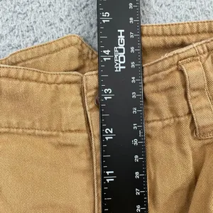 Vintage Venezia Vitale Paperbag Shorts Women 14 Tan Cotton High Waist Bermuda thumbnail 7