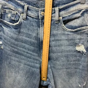 Arizona Jean Co Highest Rise Curvy Mom Distressed Denim Light Wash Women's‎ 13 thumbnail 8