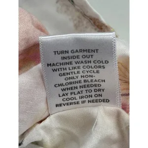 Fairhope Floral Ruffle Sleeve Top Pintuck Detail White Pink Yellow L‎ thumbnail 6