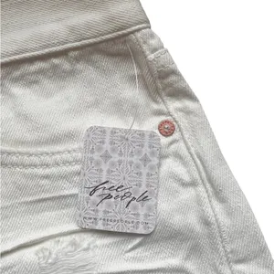 We The Free NWT Free People Loving Good Vibrations In The Spring White Shorts thumbnail 4